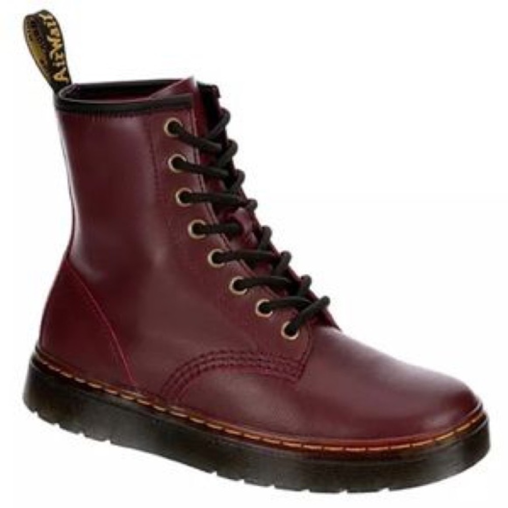 Dr. Martens Red Zavala Boots. New in box. Womens size 9, men’s size 8